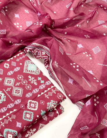 Bin Saeed Digital Printed Lawn 3PC