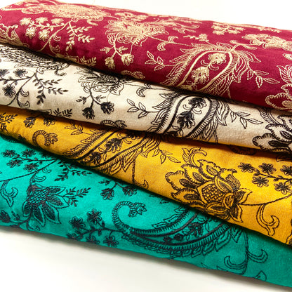 Pack of 4 – Bareeze Style Embroidered Karandi Fabric 2-PC