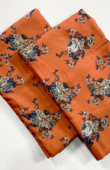 Anaya Noor Printed Bana Dora Slub Linen 2PC