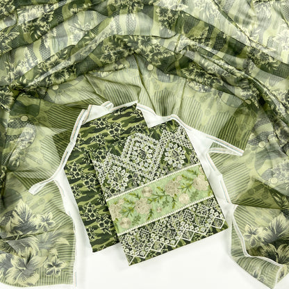 Anaya Noor Emb Bana Dora Lawn With Daman Laserkari 3PC