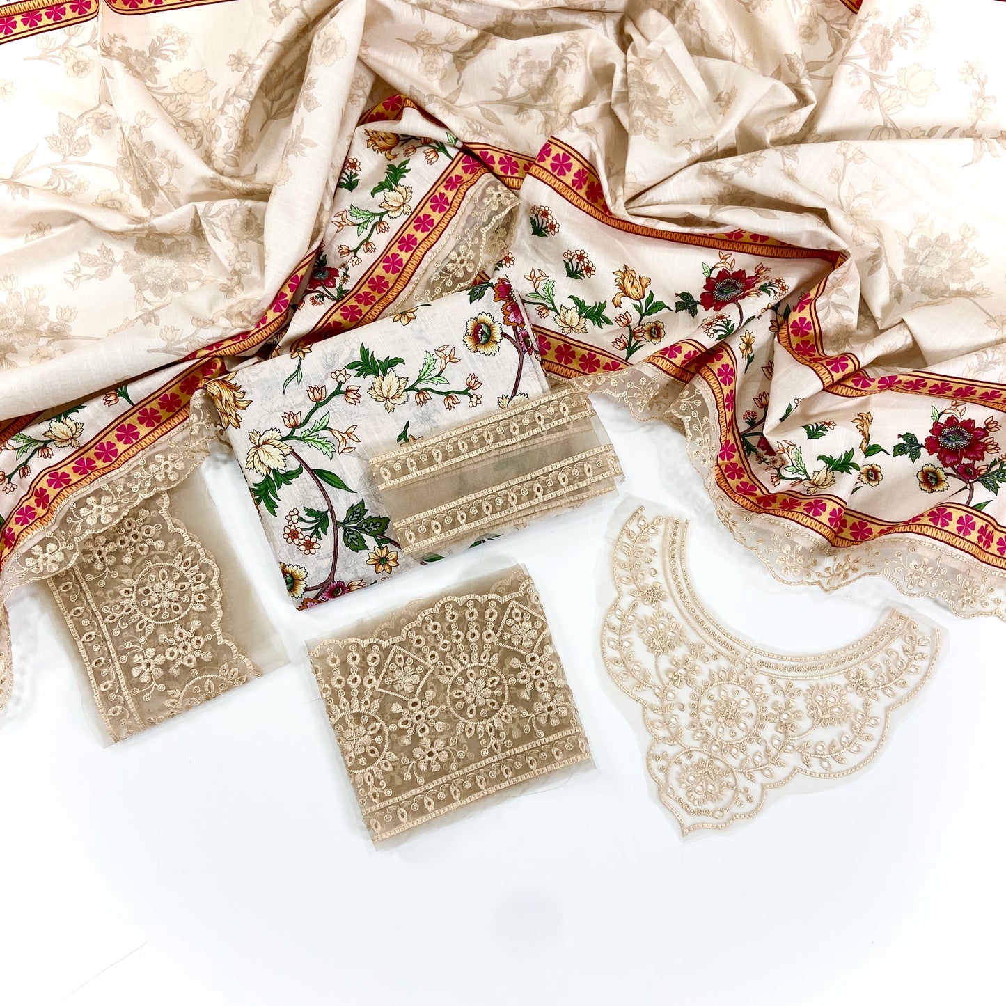 Farasha Emb Digital Printed Khaddar 3PC
