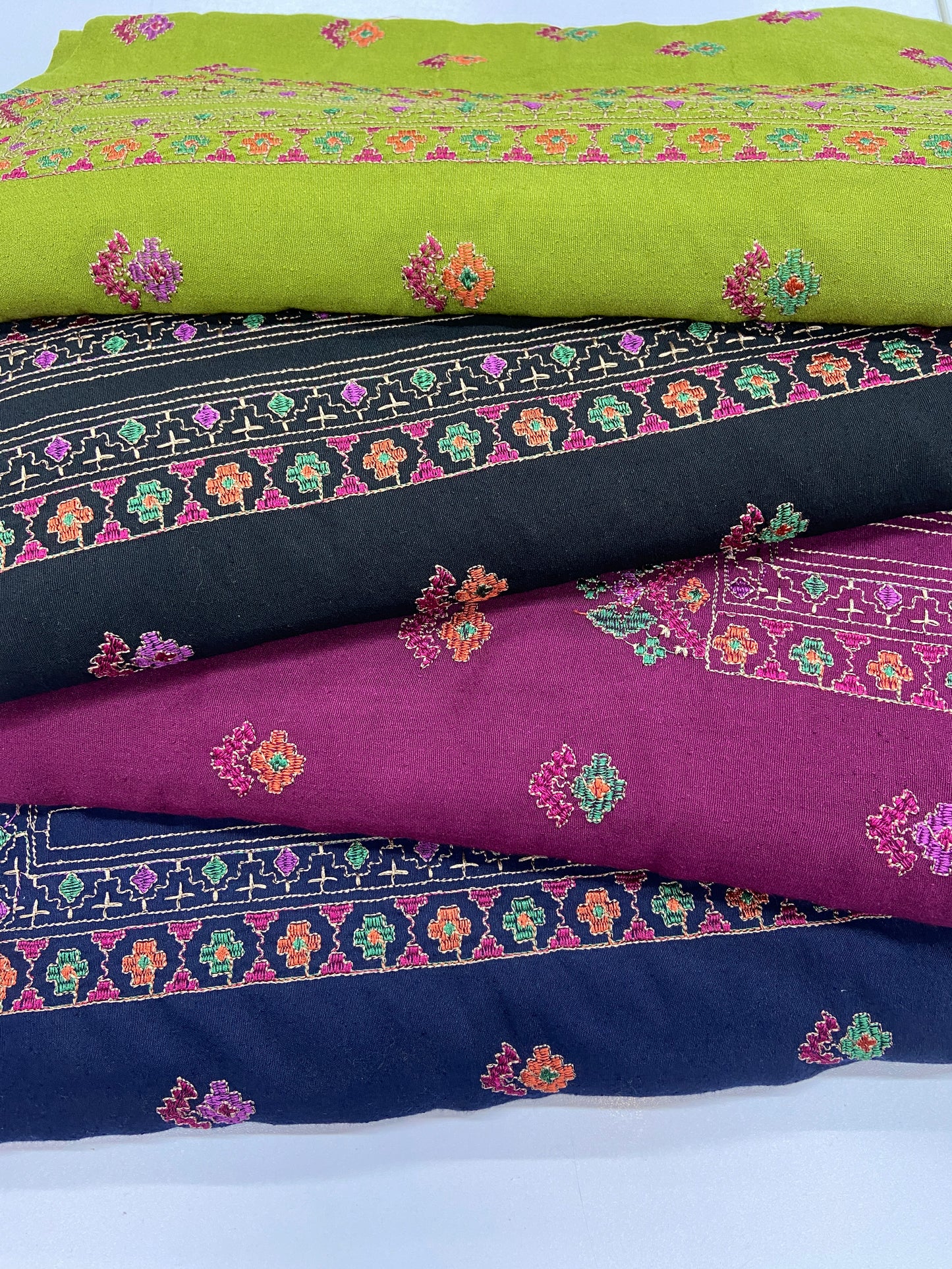 Pack of 4 – Bareeze Style Embroidered Karandi Fabric 2-PC