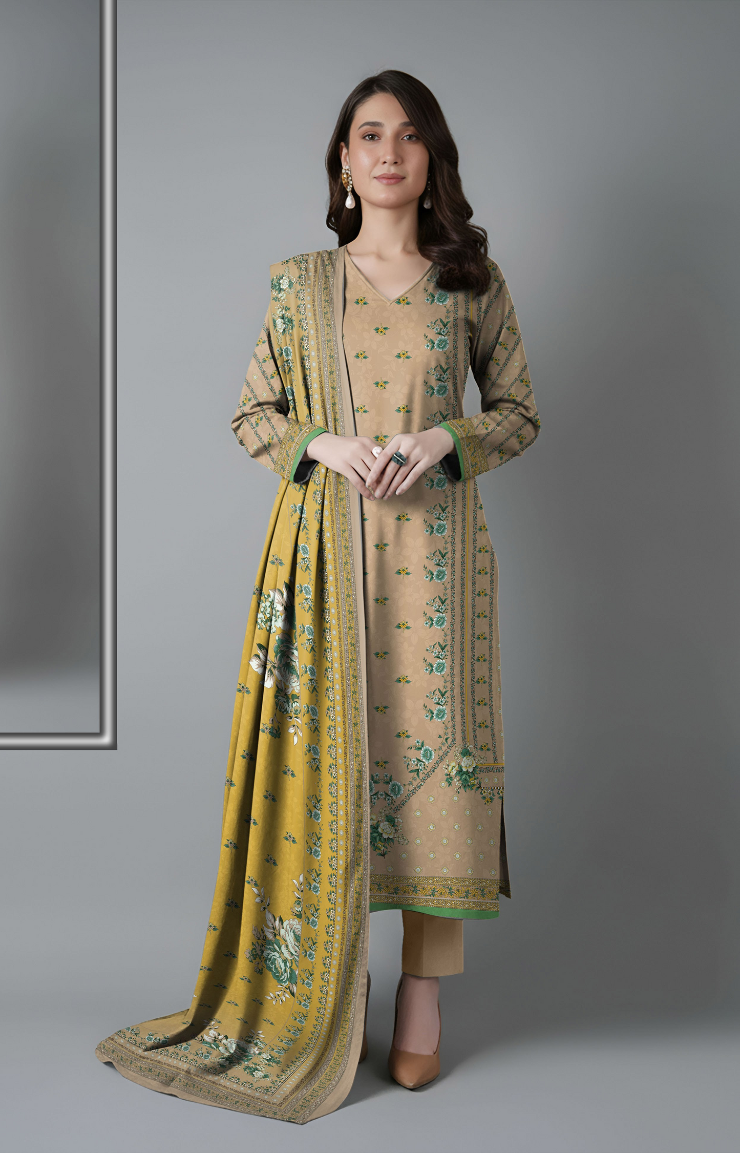 Bareeza Digital Printed Lawn 3PC