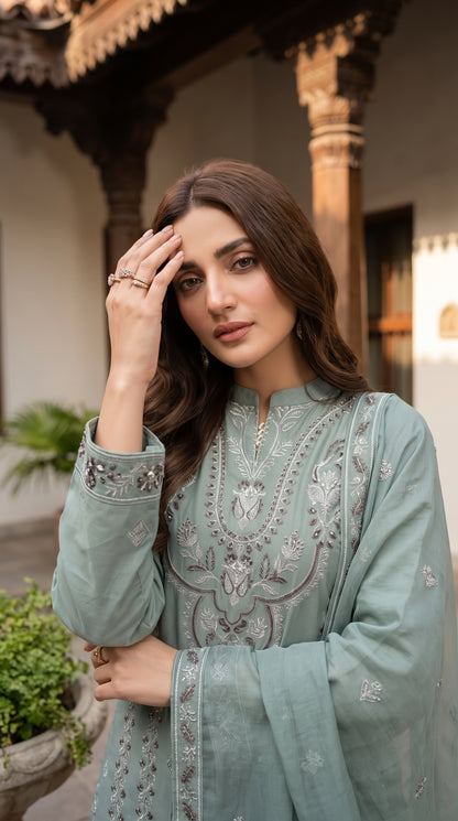 Halima By Anaya Noor Premium Emb Viscose 3PC