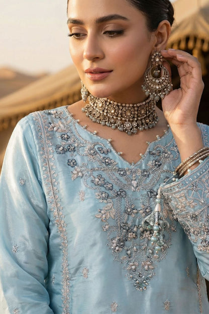 Fatima Bano | Zarqoon | Emb Organza-3PC