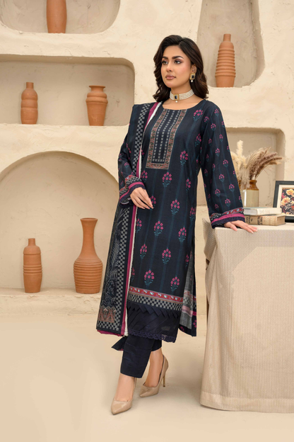 Esha Eshal by Bin Ilyas Premium Printed Viscose 3PC
