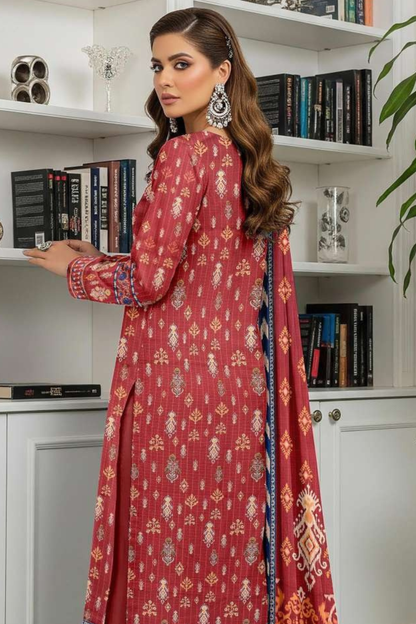 Zara Ali Printed Dobby 3PC