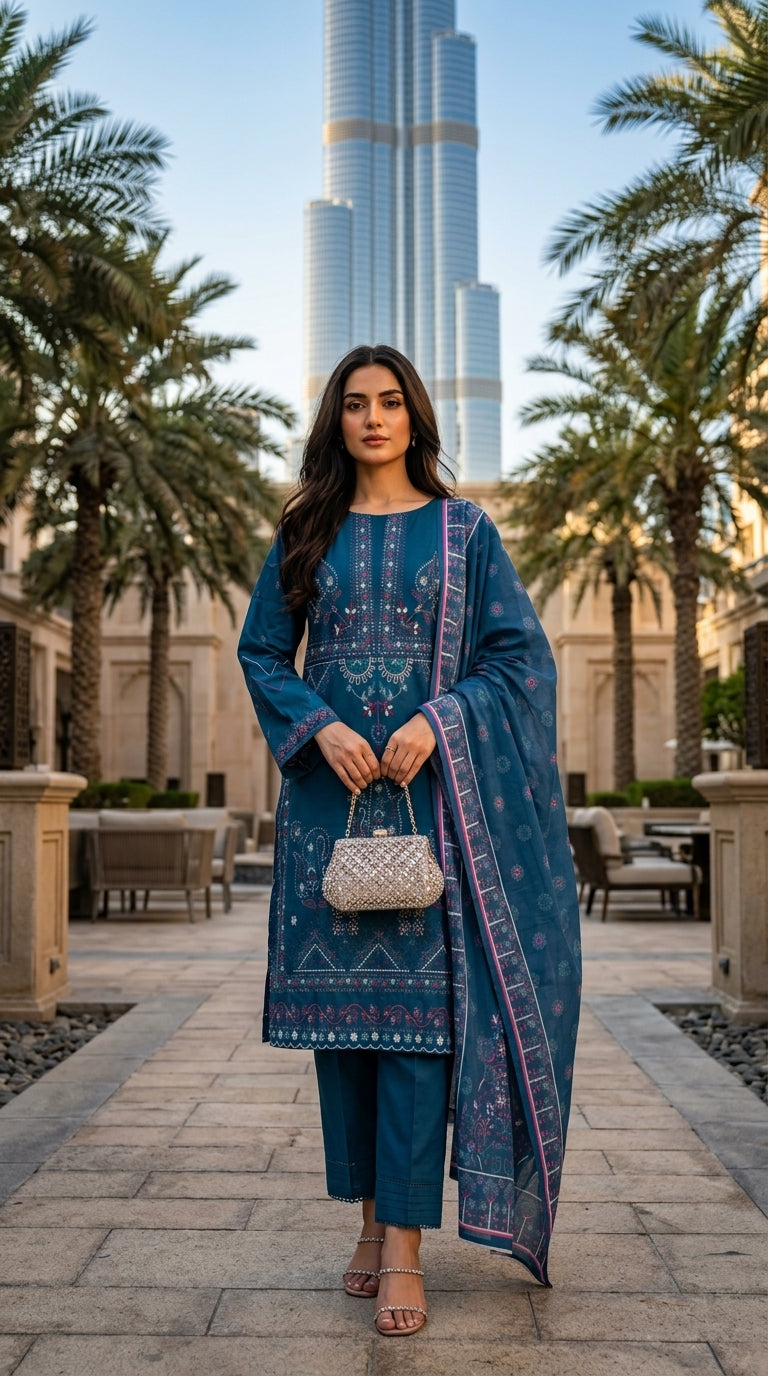 Kashmala By Anaya Noor Heavy Emb Khaddar With Woolen Shawl 3PC