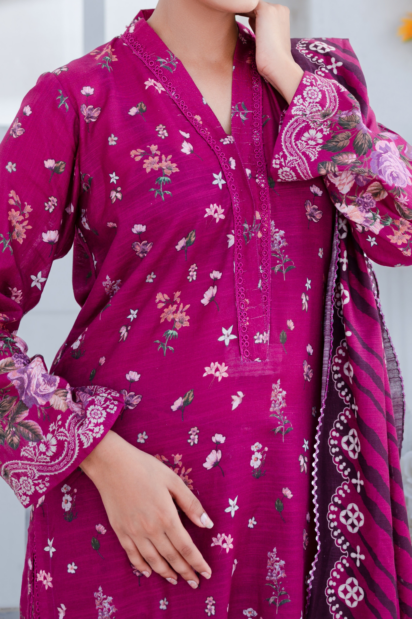 Mawra Essential Printed Khaddar 3PC