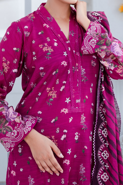 Mawra Essential Printed Khaddar 3PC