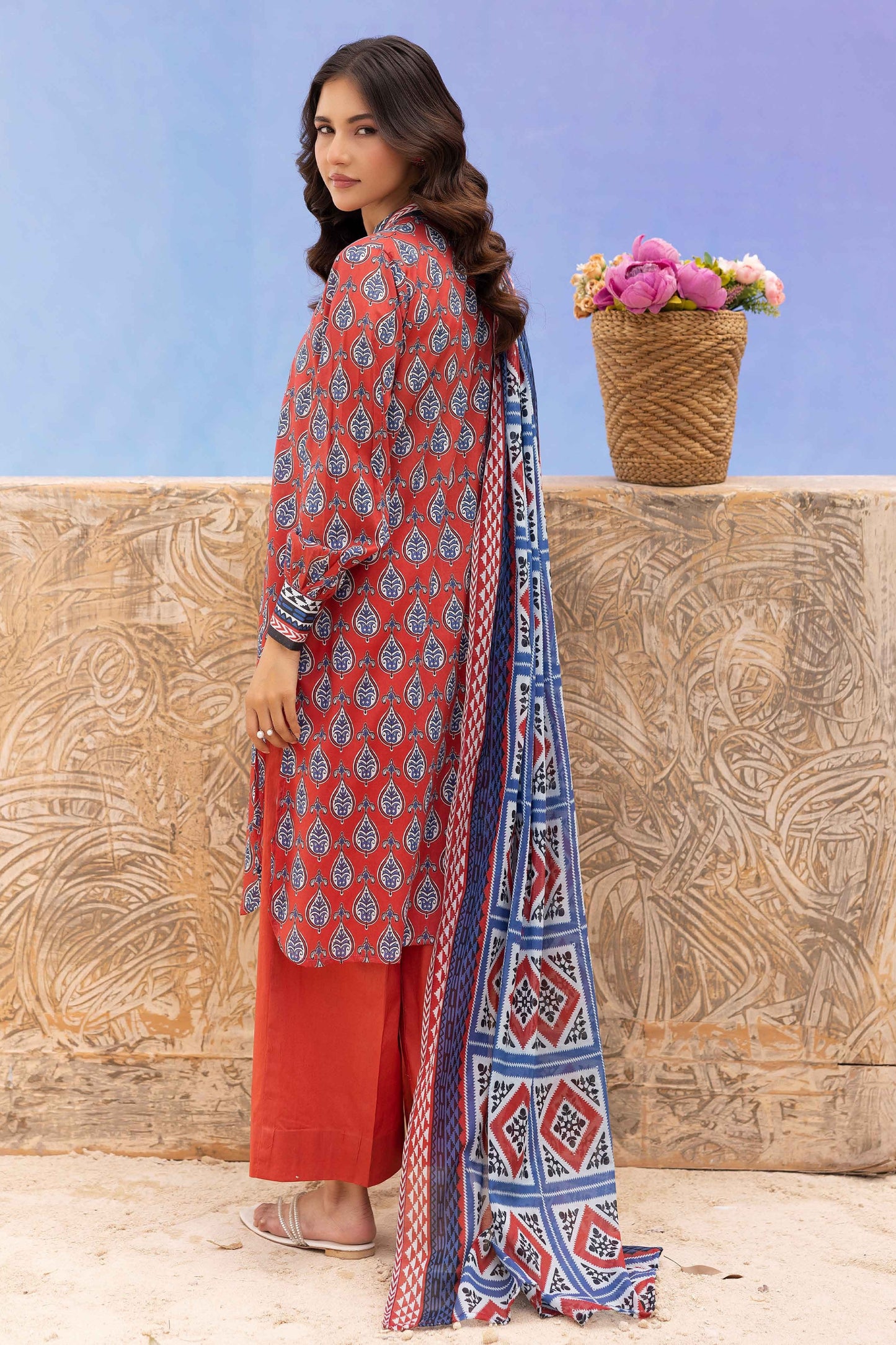 Rang Reza Digital Printed Lawn 3PC