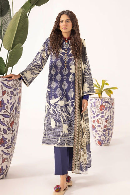 ( Bundle of 10 ) Lailama Printed Lawn 3-PC