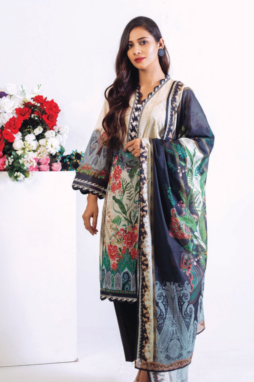 Amal By Jaffrani 3-Piece Lawn Printed Collection 2024