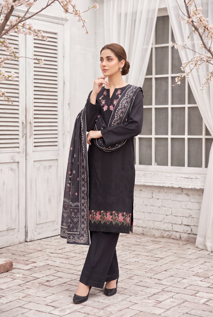 Sukhaina By Anaya Noor Fully Emb Slub Marian 3PC