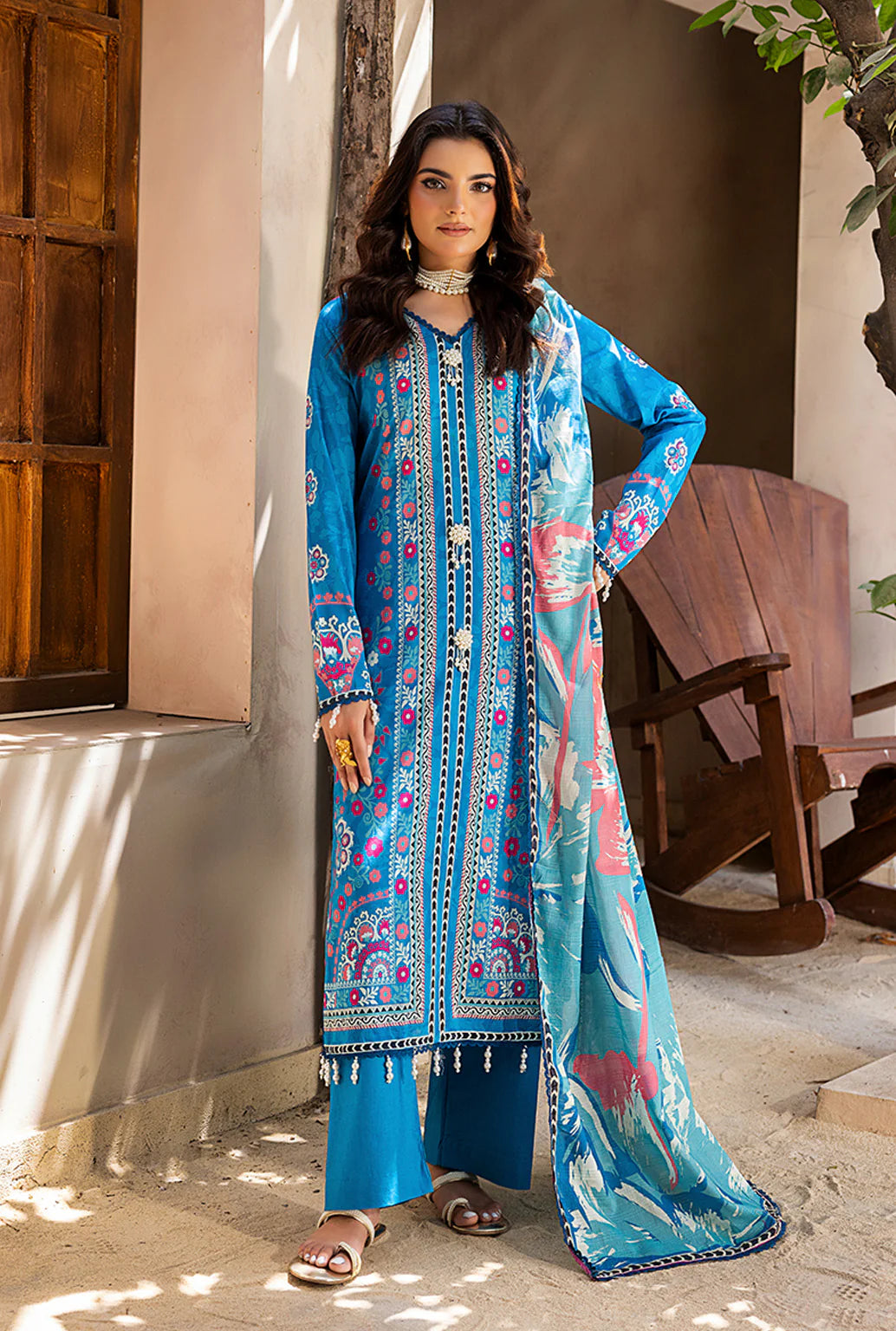 Naqsh Luxury Printed Lawn 3-PC