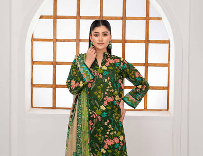 Mehar By Fiza Noor Printed Khaddar 3PC