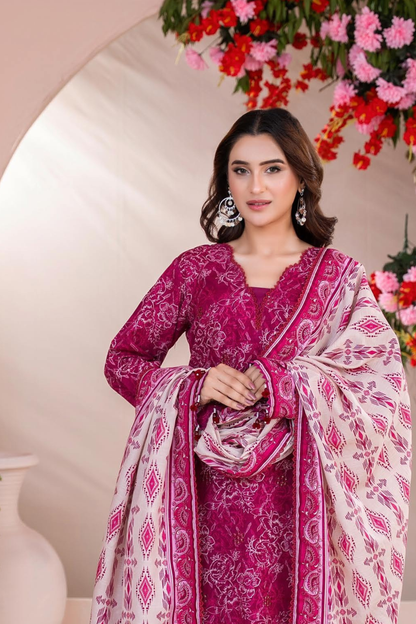 Zesh Airjet Full Embroidered Khaddar 3PC