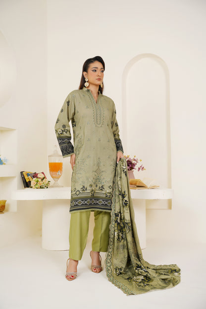 Riwayat-e-Sardi By Anaya Noor Emb Linen 3PC