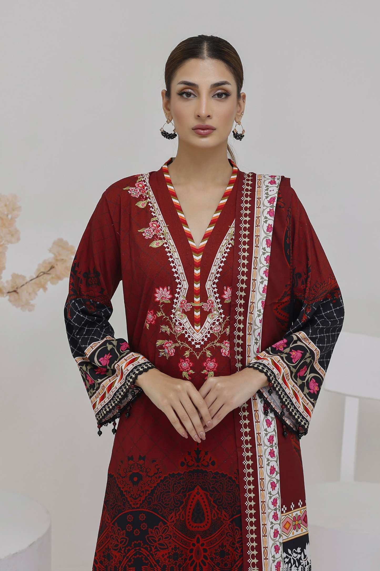 Salina Digital Printed Linen 3PC