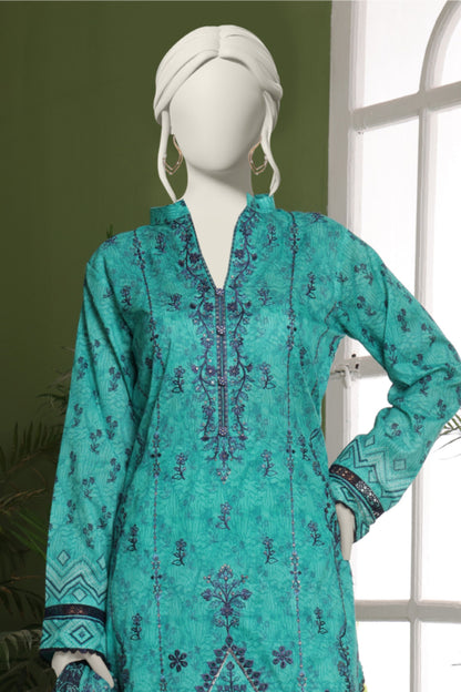 Almeerah Emb & Printed Lawn 3PC