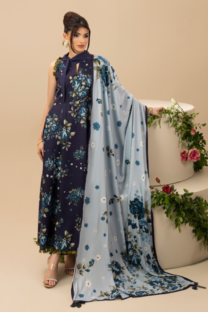 Paltar Printed Slub Linen 3PC