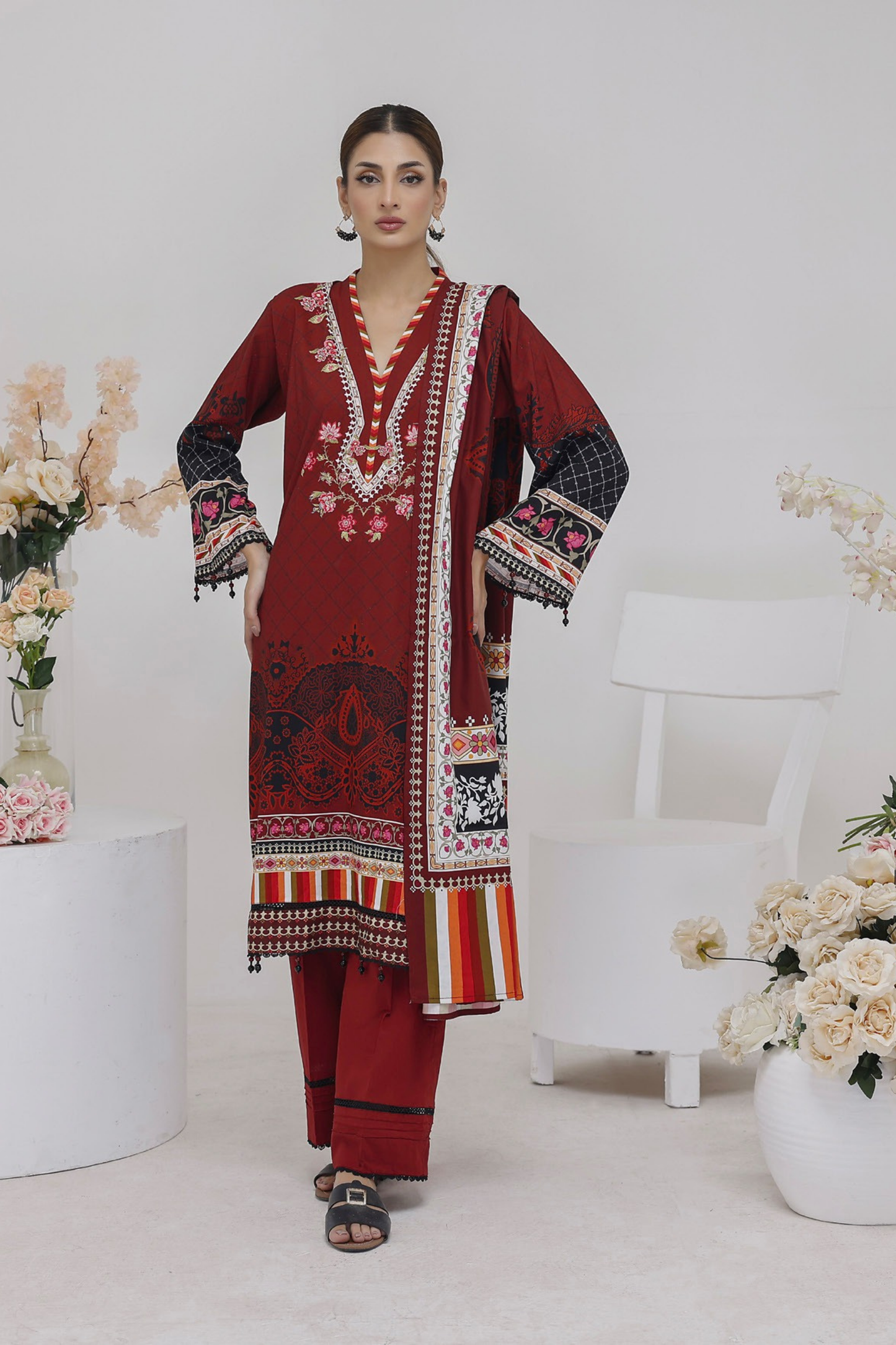 Salina Digital Printed Linen 3PC