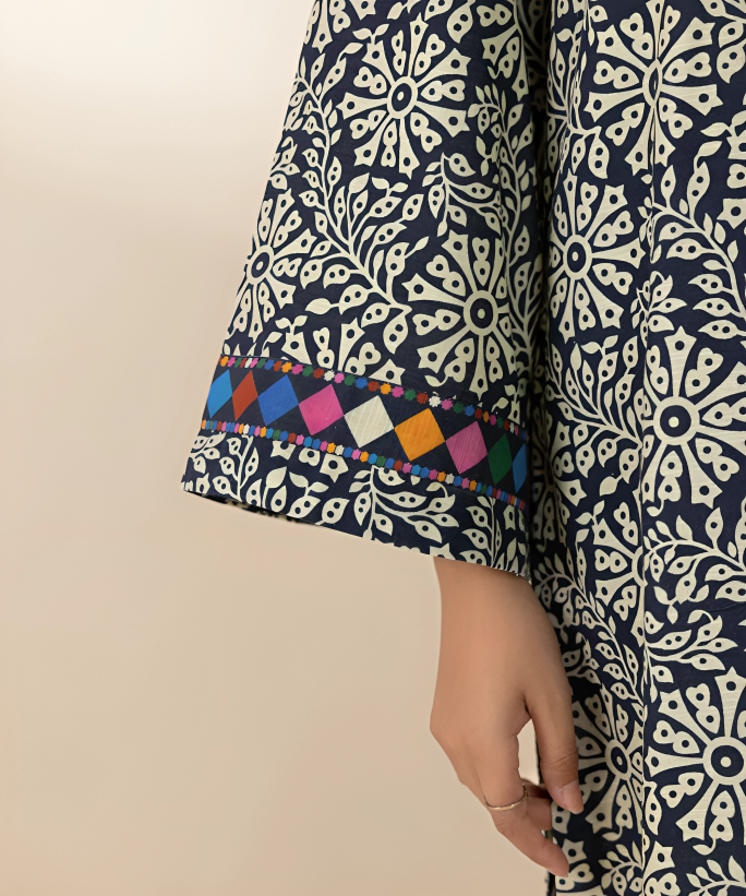 Sapphire Digital Printed Linen 3-PC