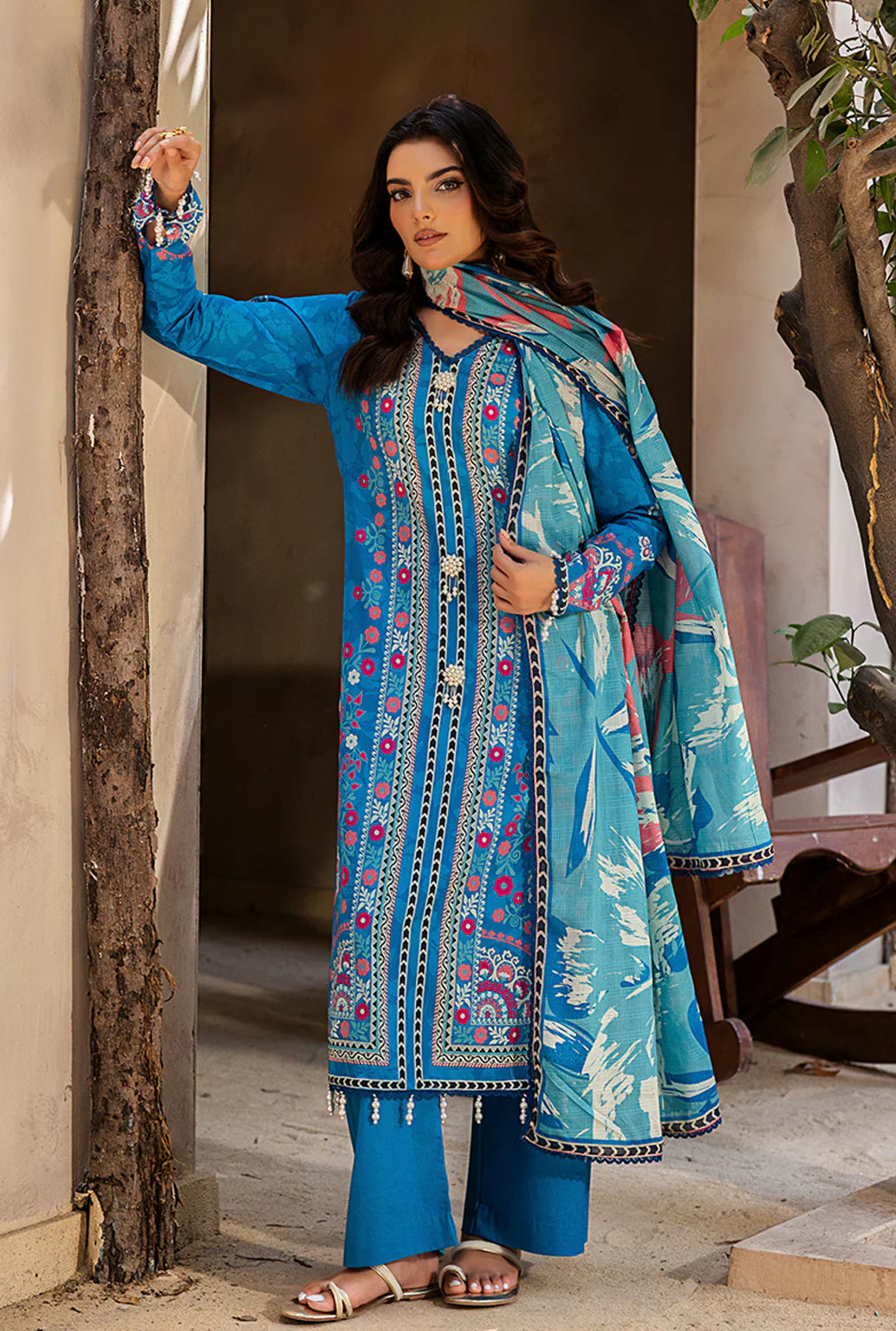 Naqsh Luxury Printed Lawn 3-PC