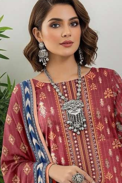 Zara Ali Printed Dobby 3PC