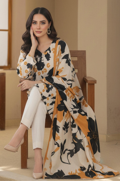 Motifz Premium Printed Khaddar 3PC
