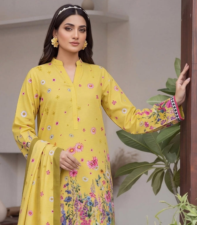 Mashaim Digital Printed Khaddar 3PC
