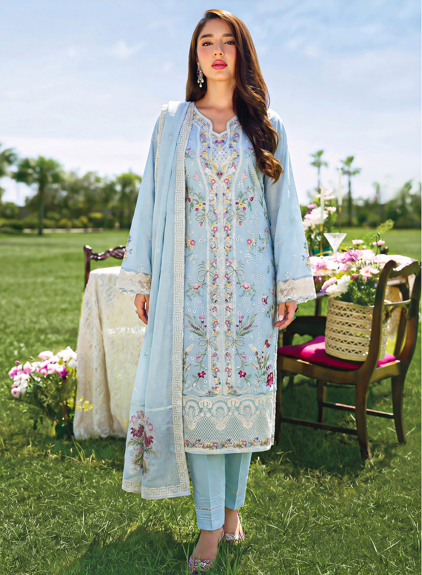 Nasheman By Anaya Noor Exclusive Heavy Emb Lawn 3PC