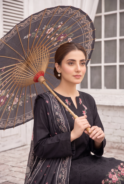 Sukhaina By Anaya Noor Fully Emb Slub Marian 3PC