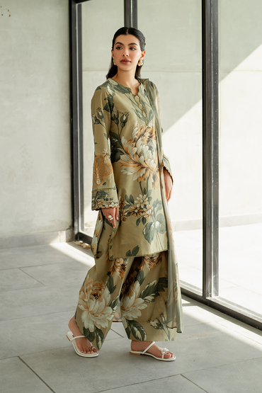 Iznik Tana Dora Digital Printed 3PC