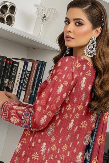 Zara Ali Printed Dobby 3PC