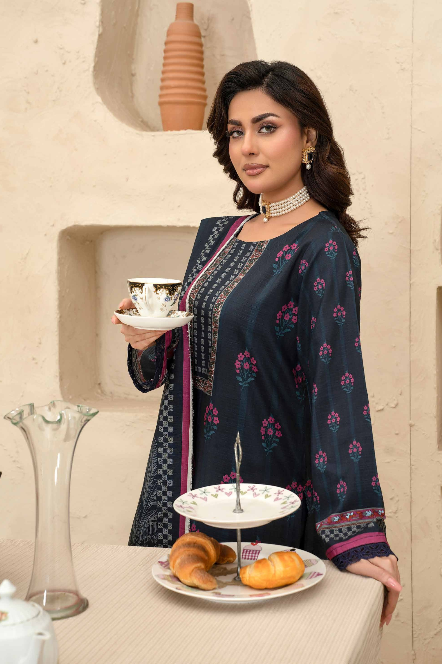Esha Eshal by Bin Ilyas Premium Printed Viscose 3PC