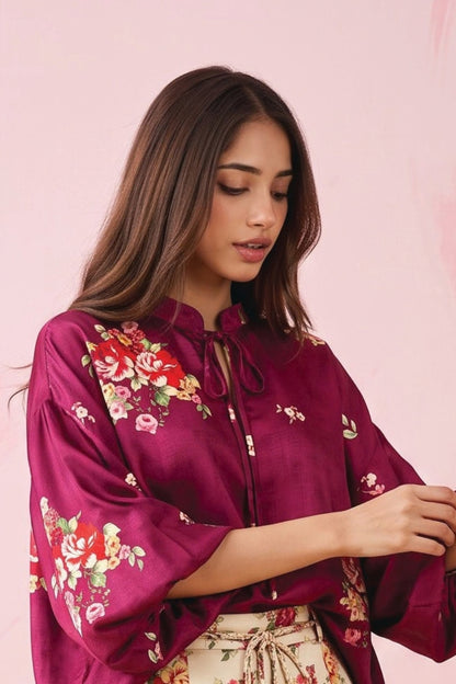Zesh Printed Silk 2PC