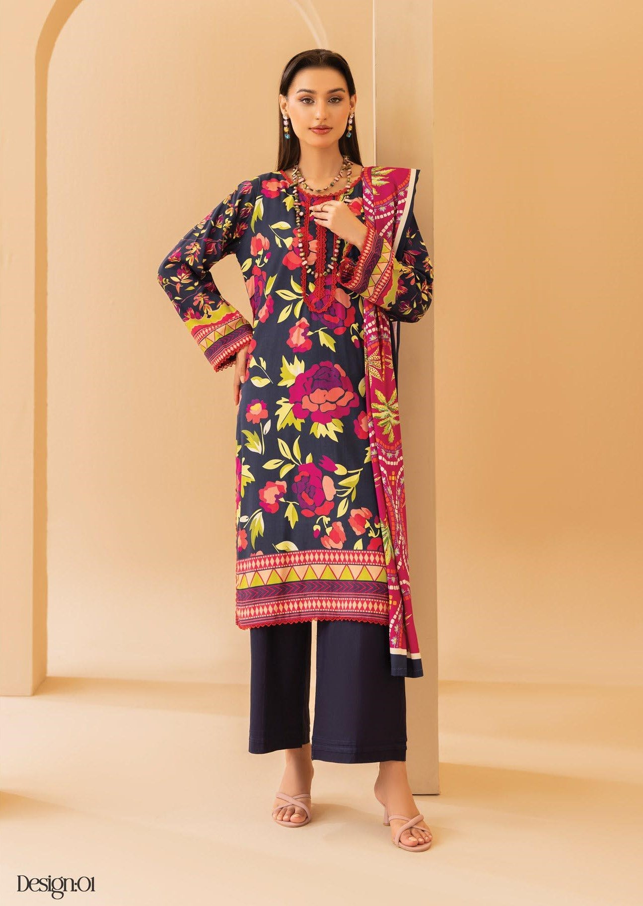 Motifz Premium Printed Linen 3PC