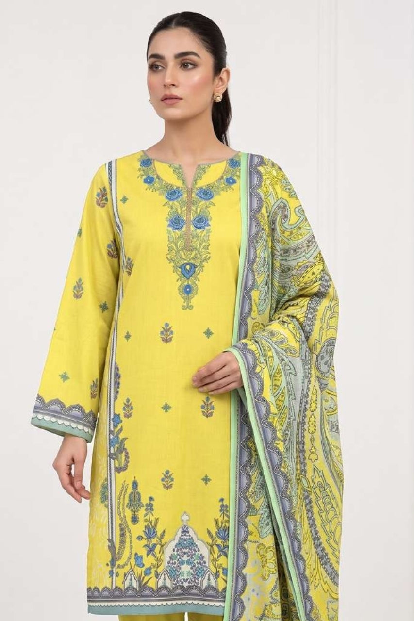 Anaya Digital Printed Linen 3PC