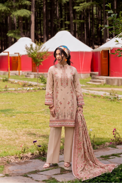Zarish By Shanaya Digital Printed Karandi 3PC