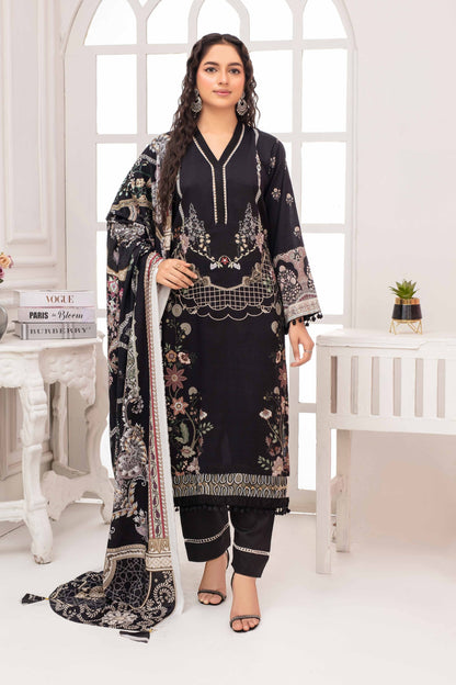 Fabiha By Feroza Digital Printed Bana Dora Staple Linen 3PC