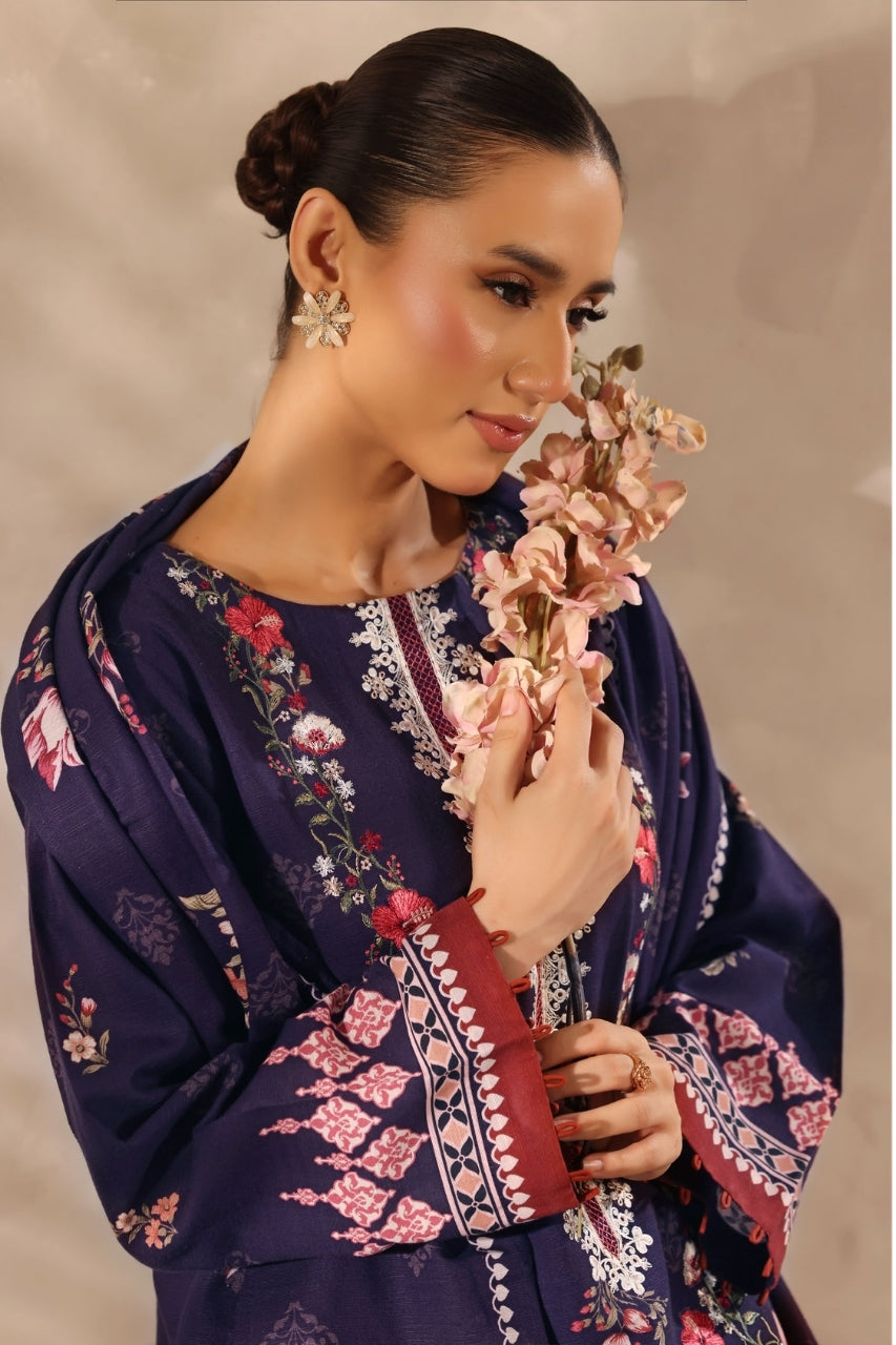 Winter Muse By Zarineh Digital Printed & Emb Khaddar 3PC