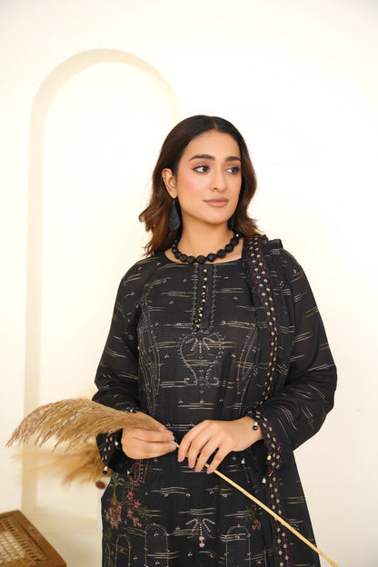 Meharbano By Anaya Noor Cambric Jacquard Emb 3PC