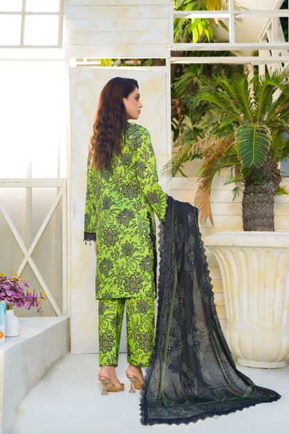 Dastoor By Anaya Noor Digital Printed Cambric With Patches 3-PC