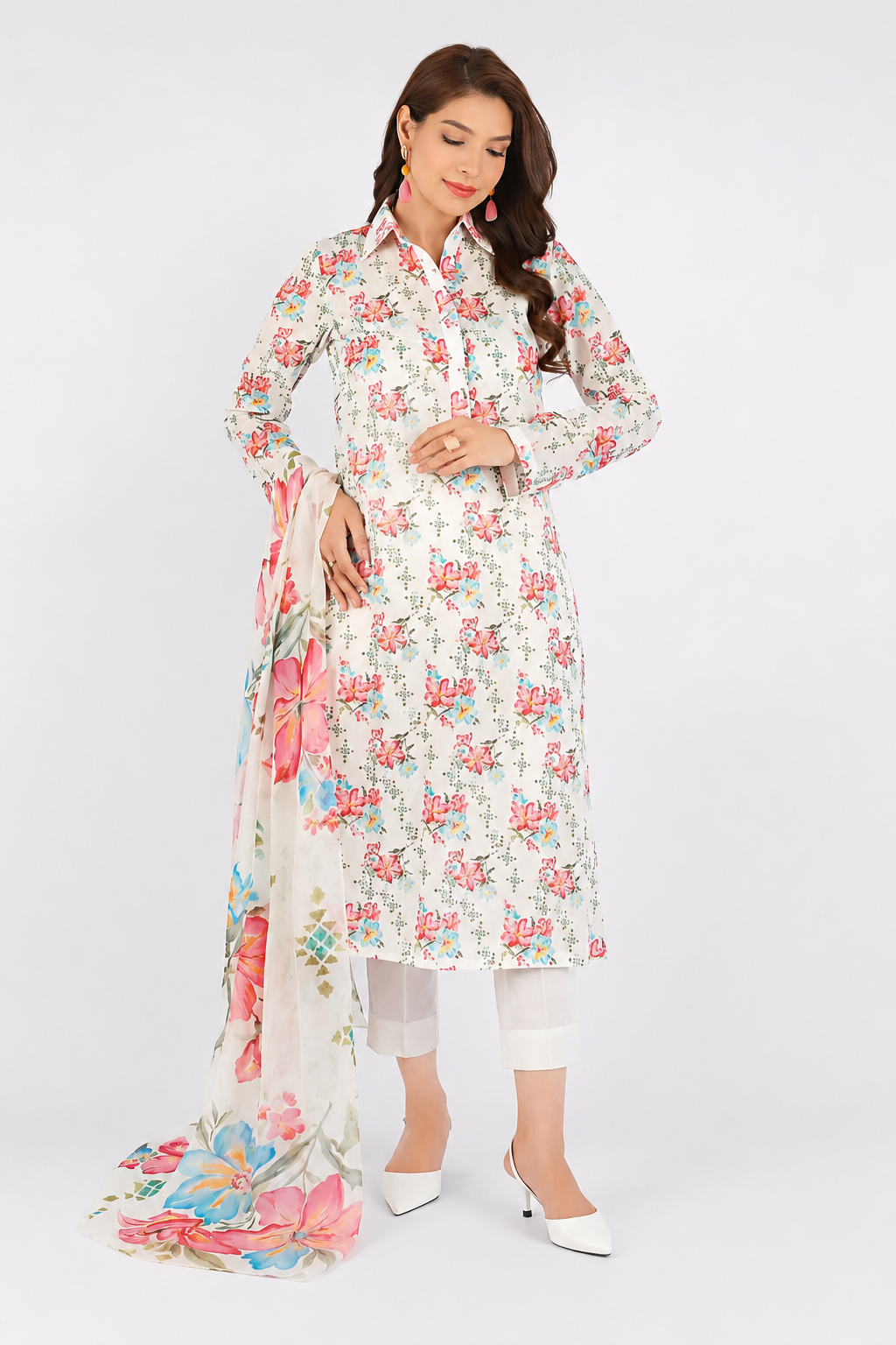 Bareeze Digital Classic Printed Lawn 3PC