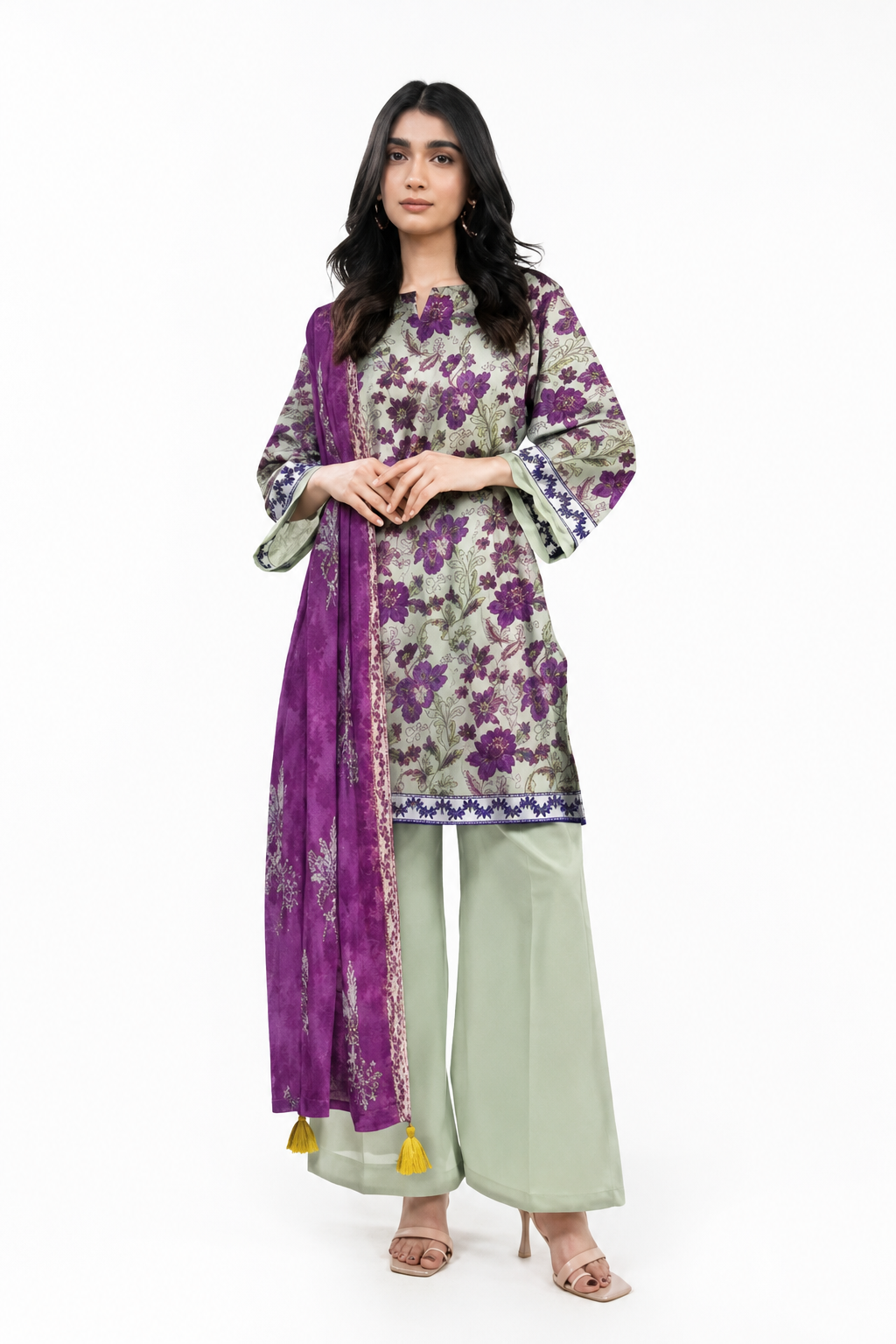 Alkaram Classic Digital Printed Lawn 3PC