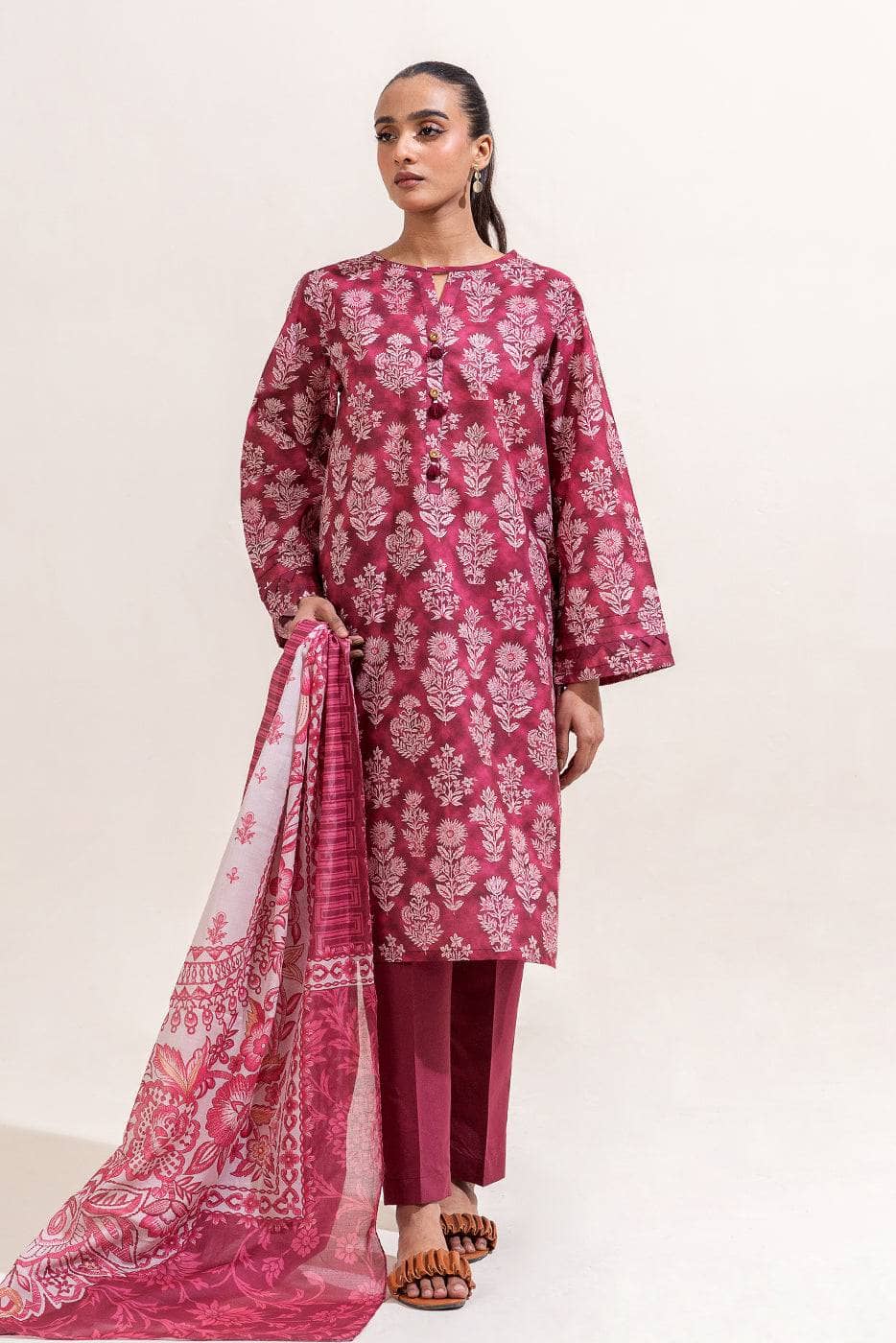 Beechtree Digital Printed Lawn 3PC