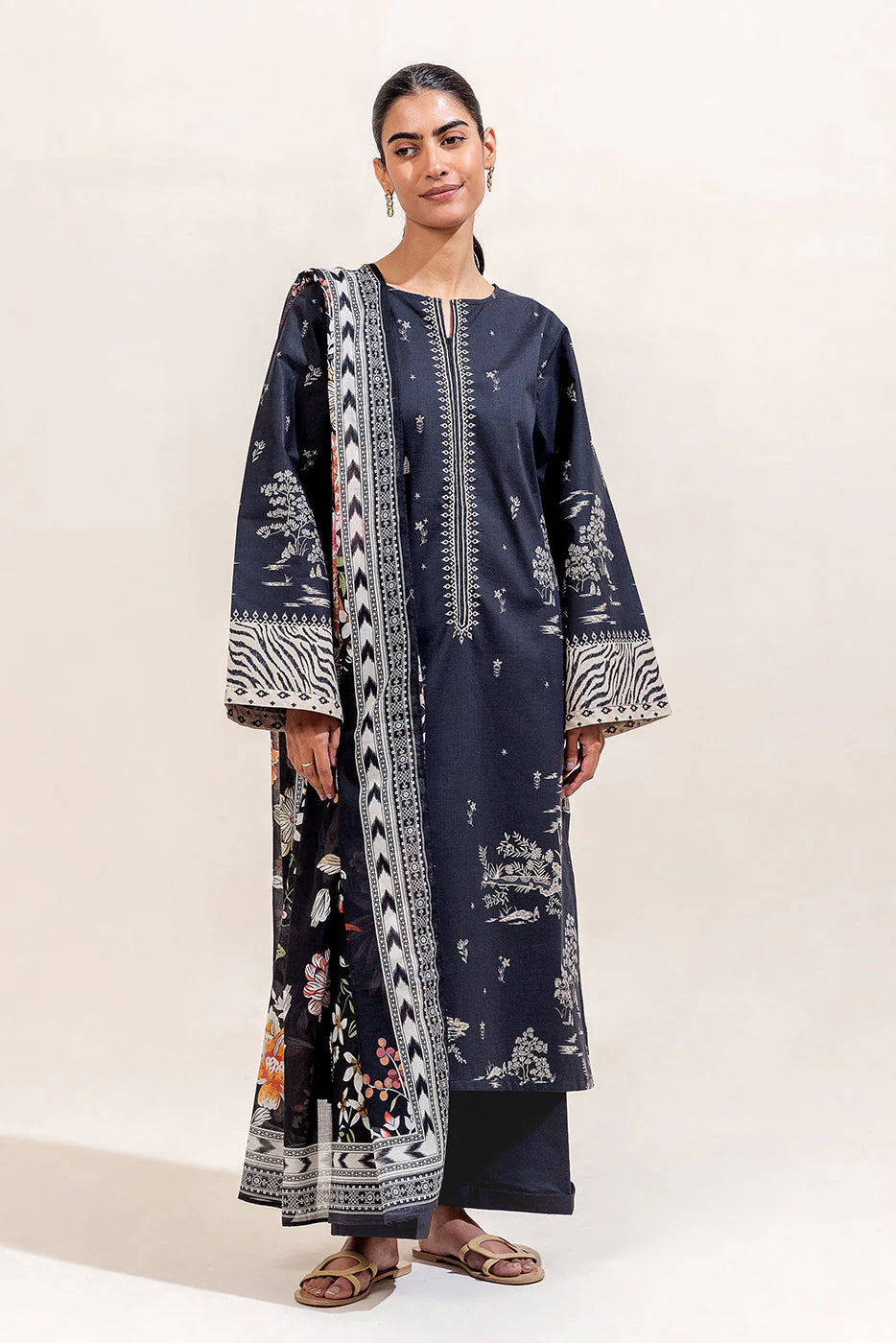 Beechtree Digital Printed Lawn 3PC