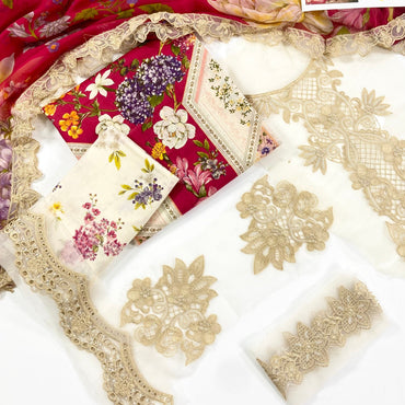 Maria B Emb Luxury Lawn 3PC