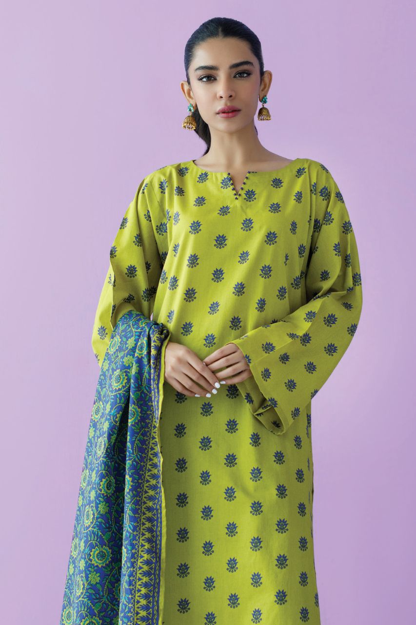 Orient Basic Printed Lawn 3PC